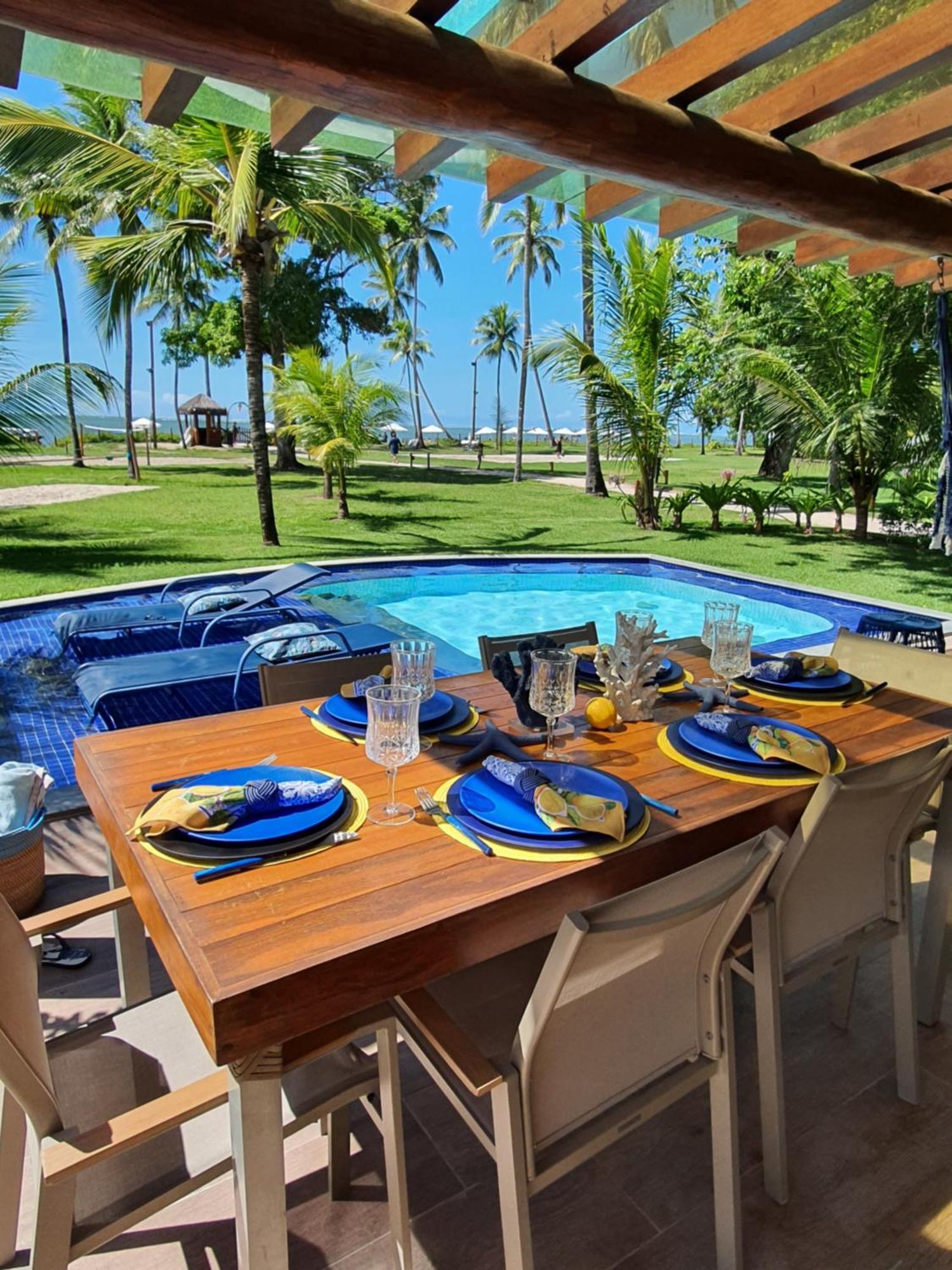 Bangalô à beira mar no Eco Resort Praia dos Carneiros Esterno foto